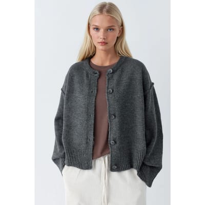 Ontspannen Knopen Trui Cardigan