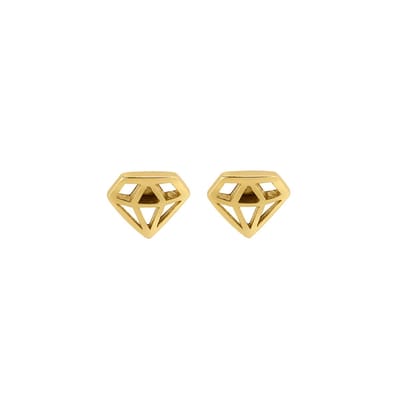 Goud Plated Kleine Diamant Oorknopjes