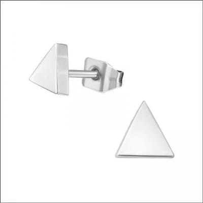Aramat Jewels | Oorbellen | Titanium Oorbellen Driehoek 5mm Nikkelvrij | | | |5mm | Titanium | Kinderen, Volwassenen | Verkleurd niet