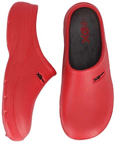 XQ tuinklompen dames - rood uni - maat 37