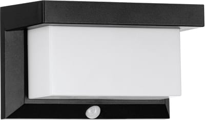EGLO Utrera Wandlamp Buiten - Solar - Zonne-Energie - Zwart - 20 cm