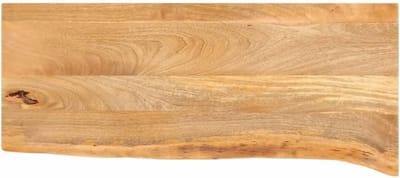 Massief Mango Houten Tafelblad Natuurlijke Rand 70x40x2.5cm voor Meubels