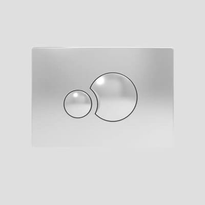 Sanit Plaat - Bedieningsplaat Toilet - Toilet Spoelen - Voor Kleine Revisieopening - 205 x 145 mm - Geborsteld Chroom