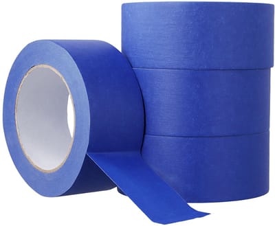 Dailygoods- Afplakband 48 mm - 4 Rollen - 200 Meter - Schilderstape - Crêpetape - Afdekband voor Schilderwerk - Schilders Tape