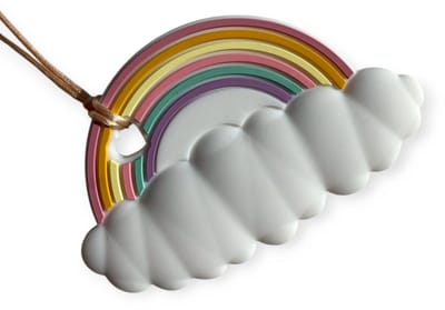 Bijtketting | Regenboog | Kleurrijk | Roze | Vanaf 3 jaar!