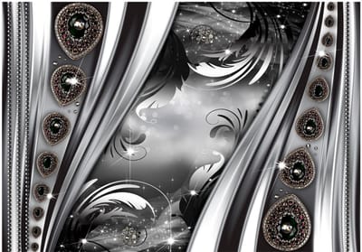 Fotobehangkoning - Behang - Vliesbehang - Fotobehang Juwelen en Diamenen Luxe - Jewelry and abstract - 400 x 280 cm