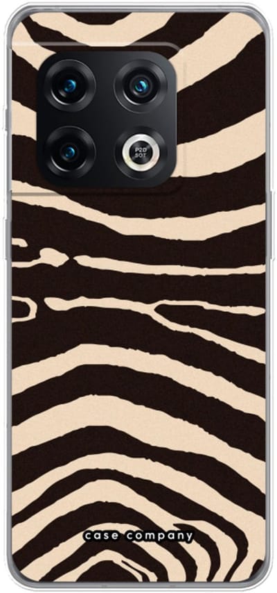 Case Company® - Hoesje geschikt voor OnePlus 10 Pro hoesje - Arizona Zebra - Soft Cover Telefoonhoesje - Bescherming aan alle Kanten en Schermrand
