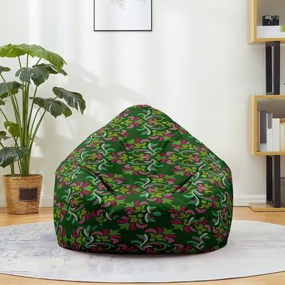 Zitzakhoes - Zitkussen hoes - Ontspannen Zitten - Wasbare Stof - 80x90 cm - Vintage Groen