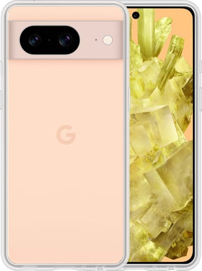 Hoesje - Geschikt voor Google Pixel 8 - Sterk & Shockproof - Hoes Cover - Siliconen Case - Telefoonhoesjes - Transparant
