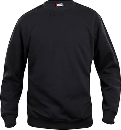 Clique Basic Roundneck Junior 021020 - Zwart - 150-160