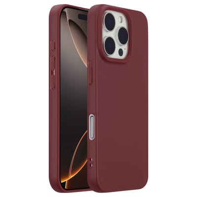 imoshion Hoesje - Geschikt voor Apple iPhone 16 Pro - Color Backcover - Wine Red