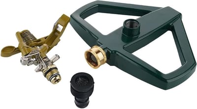 Gazonsproeier - Pulssproeier - Tuin bewateren - Volledig metalen - Tot 540 m2 - Groen