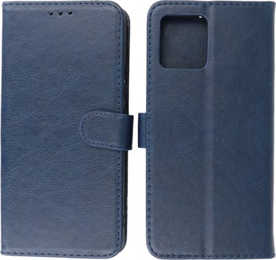 Motorola Moto G72 Hoesje Book Case Portemonnee Telefoonhoesje - Navy