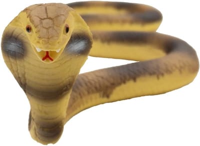 Bullyland 68481 – Cobra – ca. 6,5 cm – realistisch en handbeschilderd reptielenfiguur – ideaal voor educatief spel, avonturenverhalen of decoratie voor kinderen vanaf 3 jaar