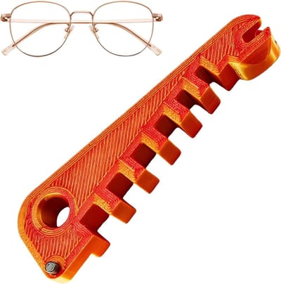 Bril Kromming Adjuster - Reparatie Gadget - Bril Onderhoud - Antislip Stabiliteit - 9x25x12 cm - Transparant