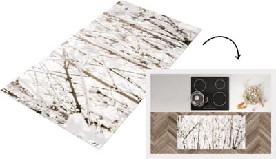 Keukenloper - Loper keuken - Winter - Takken - IJs - 120x60 cm - Keukenloper vinyl