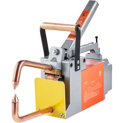 VEVOR draagbare puntlasmachine, 1/8 inch dikke puntlasmachine met 1,5 kVA ingangsvermogen, laspistool, puntlasmachine voor metalen platen voor koolstofstaal, roestvrij staal en aluminium platen