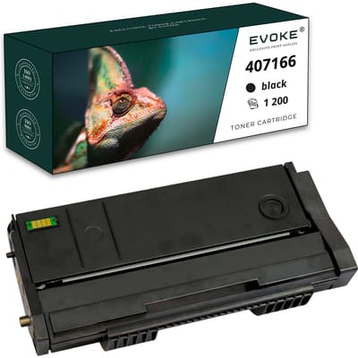 Evoke compatibele toner voor Ricoh 407166 Ri-Sp100 Zwart 1200 pagina's Aficio Sp100E Sp100Sfe Sp100Sue