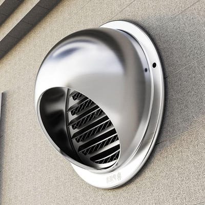 Ventilatierooster RVS - Wandrooster Afdekking - Luchtcirculatie Verbeteren - Precisie Gevormd Ontwerp - 3 4 6 Inch - Zilver