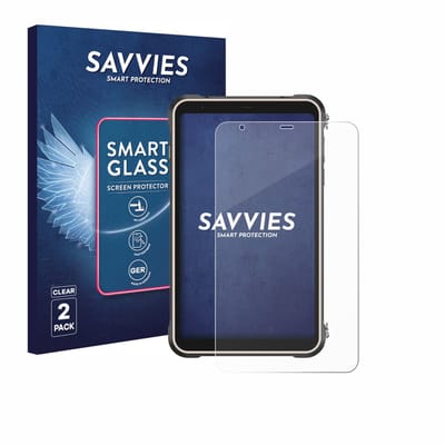2 Stuks Savvies Screenprotector - geschikt voor Ulefone RugKing Pad Pro - beschermfolie glas transparant