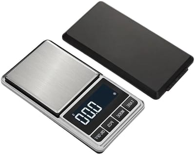 Digitale Weegschaal - Precisie Weegschaal - Nauwkeurig Afwegen - 0.01 Gram Nauwkeurig - 500 Gram Capaciteit - Zilver