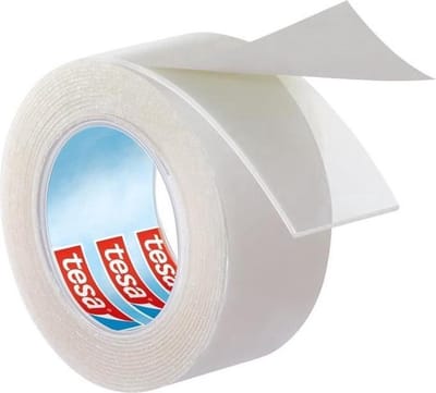 Tesa dubbelzijdig montagetape - 2x - rol - transparant - 1,5 meter - extra sterk - tape - Tesa Powerbond - Dubbelzijdig tape
