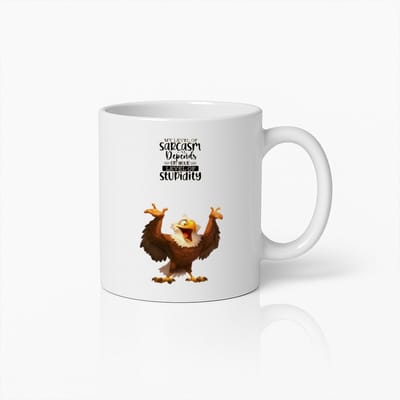 Sarcastische Adelaar Koffiemok | Grappige Quote Keramische Beker 330ml Cadeau voor Humorliefhebbers