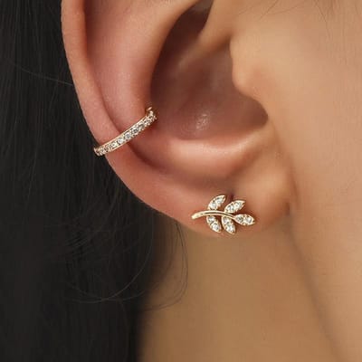 Boheemse Kristal Strass Oor Cuff Wrap Stud Clip Oorbellen Zonder Piercing Voor Vrouwen Meisje Trendy Oorbellen Sieraden Bijoux
