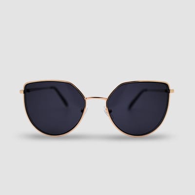 Montuurtjevoorjou - Cat Eye Metal - Zonnebril - Dames zonnebril - Festival Bril - Goud
