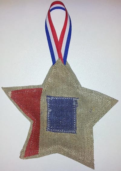 Toetie & Zo Handgemaakte Hanger Kerstster PTT Post, kerstmis, kersthanger, kerstbal