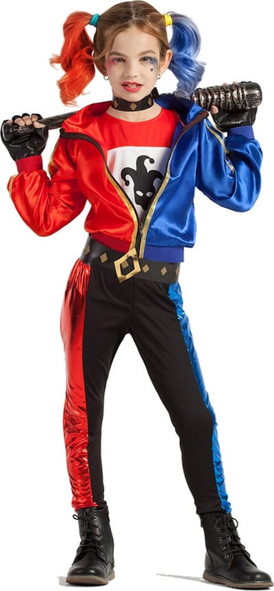 Boland - Kostuum Jester fatale (5-6 jaar) - Kinderen - Bekend personage - Halloween - Carnaval - Horror