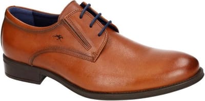 Fluchos -Heren - cognac/caramel - geklede lage schoenen - maat 45