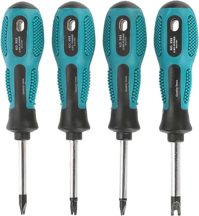 4 Stuks U Vork Type Schroevendraaier Set - Magnetisch en Anti-Slip