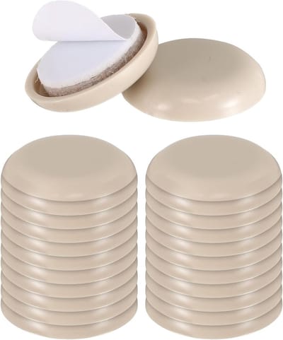 Set van 24 herbruikbare meubelschuifregelaars voor tapijt en vloeren, zware bewegende pads voor banken, bedden, tafels en dressoirs