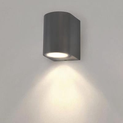 2 LED Wandlampen 4.5W - Warm Wit - IP54 - Rond