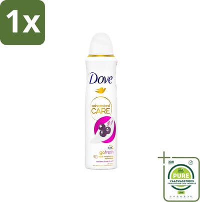 1 x Dove - Deospray - Acai Bes & Waterlelie - 150 ml - Dove Go Fresh - Acai Bes - Waterlelie - Deodorant - Antitranspirant