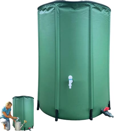 Regenvat, regenvat, waterverzamelaar, robuust, inklapbaar waterreservoir, tuinwaterreservoir voor regenverzameling, opslag, hergebruik, waterbesparing