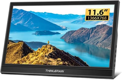Draagbare 11.6 Inch HDMI-Monitor - 1366 x 768 TN Led-Display voor Raspberry Pi, Laptop en Computer
