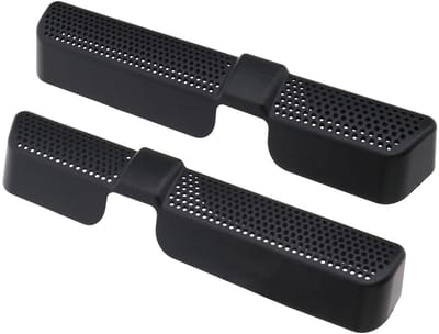 Allecto - Auto airconditioner vent uitlaat stofhoezen - Eenvoudig te installeren - Zwart - Bescherming tegen vuil - Compatibel met Skoda Kodiaq/Karoq