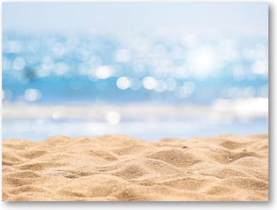 Zeegezicht - Abstract Beach / Strand - 40x30 Canvas Liggend - Landschap - Natuur