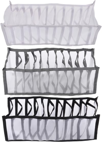 Set van 3 Stapelbare Plastic Opbergdozen voor Multifunctionele Organisatie en Opslag van Spullen