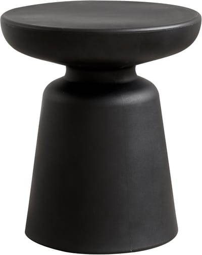 Bijzettafel Posio ronde salontafel 40 cm zwart [en.casa]