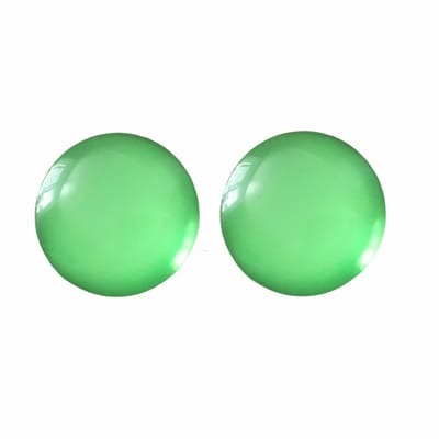 Clip Oorbellen- Fel groen- 2 cm