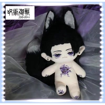 Gevuld 20cm Anime Jujutsu Kaisen Suguru Geto Cosplay Pluche Met Skeletpop Speelgoed Voor Fanverzameling Of Kinderen Vrienden Perfect No skeleton black