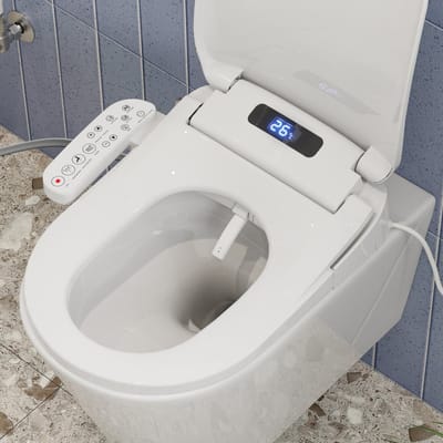 HOROW DoucheWC – Bidet Wc Met Afstandsbediening & Föhn - Douchewc Bril Sproeier - Japans Toilet - Extra stevig