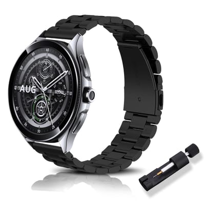 Dailygoods - Vervangende Roestvrijstalen Horlogeband 22 mm voor Diverse Smartwatches