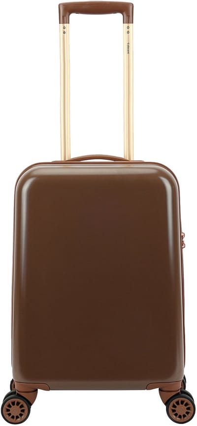 Decent Retro Cabin Trolley 55 dark brown