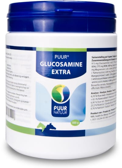 Puur Natuur Weerstand- en herstelmiddel Glucosamine Compleet Paard - Wit - 500 gr