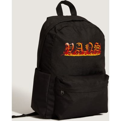 Vans Youth Unisex Old Skool Grom Backpack Black/flame Talla: OS | Outlet | Unisex | Negro