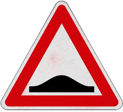Pas op drempel bord - J38 | Sign Again materiaal | 15 cm